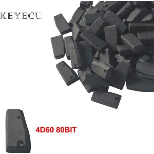 Keyecu 4D60 80BIT 80 Bit Carbon Auto Car Key Transponder Chip ID60 80Bit 4D Blank Chip