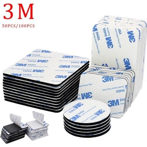 10-50pcs New 3M Double Sided Self Adhesive Velcros Tape round Foam Tape Mounting Sticky With Strong Glue Magic Sticker Tape
