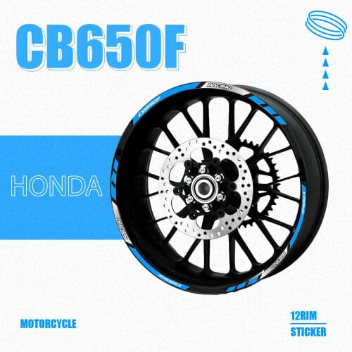 Hot sell 7 Style Motorcycle Wheel Sticker Rim Stripe 17inch Stickers for Honda CB650F