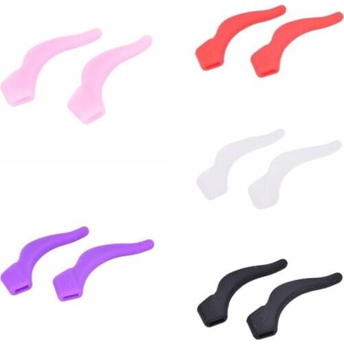 Best Selling High Quality 1 Pairs Anti Slip Temple Holder Spectacle Silicone Glasses Ear Hooks Tip Eyeglasses Grip