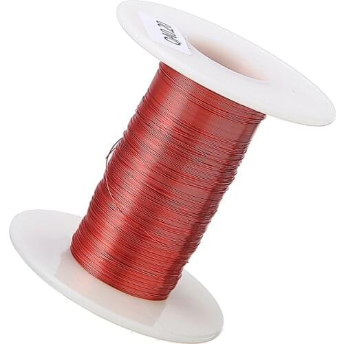1pc 100m Magnet Wire 0.2mm QA Enameled Copper Wire Magnetic Coil Winding Red Repair Wire For Relay Electric Machine Mayitr
