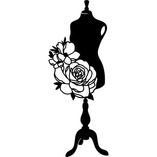 Miss Vintage Flowers Clothes Shelf Metal Cutting Dies Stencils For DIY Sewing Scrapbooking Decorative Embossing DIY Paper Cards