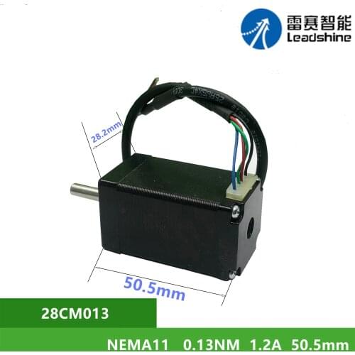 NEMA11 Leadshine 28CM013 0.13Nm 1.2A 2 phase Stepper Motor Shaft Diameter 5mm