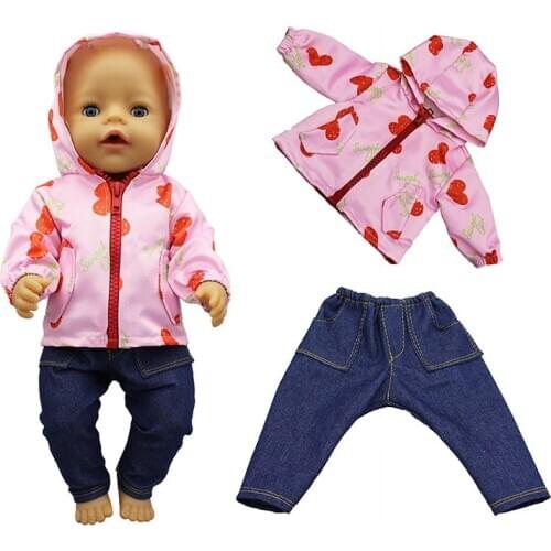 Hot Suit Doll Clothes Fit For born baby 43cm Doll Clothes Doll Accessories For 17inch Baby Doll