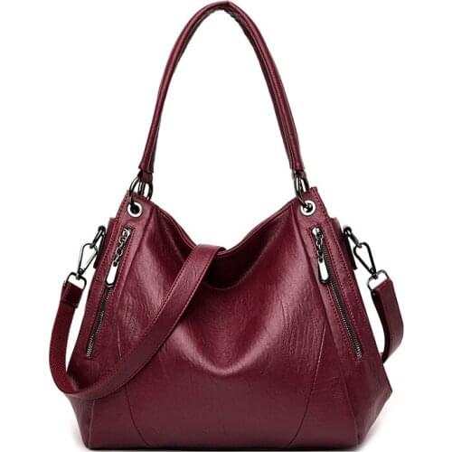 Crossbody Bags for Women Soft Leather Luxury Handbags Women Bags Designer Female Shoulder Messenger Totes Top-Handle Bags purses