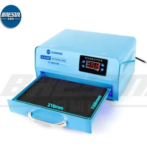 RELIFE UV S-918B Glue Curing Purple Light Box Led High-Power Ultraviolet Mobile Phone Curved Screen Optical Shadowless Glue Oven