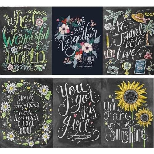 Cross stitch package cartoon animal 18ct 14ct cloth cotton thread embroidery DIY handmade needlework Words