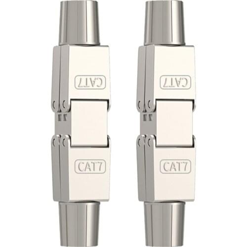 High-performance Cat7 Network Cable Extension Connector Adapter Rj45 Network Fully Shielded Module Connector For Rapid Expansion