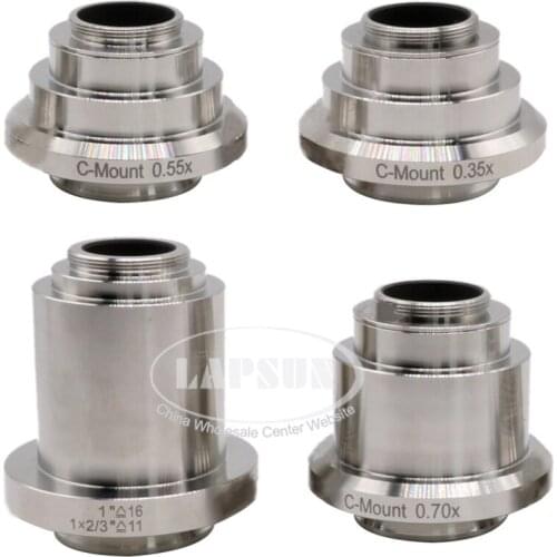 0.35X 0.55X 0.7X 0.80X 1X 1.2X C-Mount Industry Camera CTV TV Adapter Lens For Trinocular Microscope