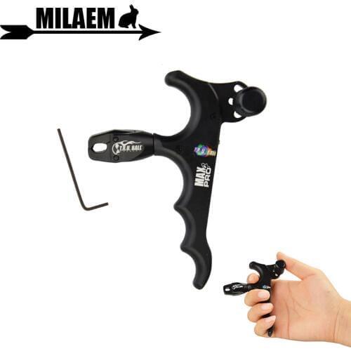 1pc Archery Compound Bow Release 4 Finger Release Aluminum Aid Automatic Caliper Grip Tigger Outdoor Shooting Accessories