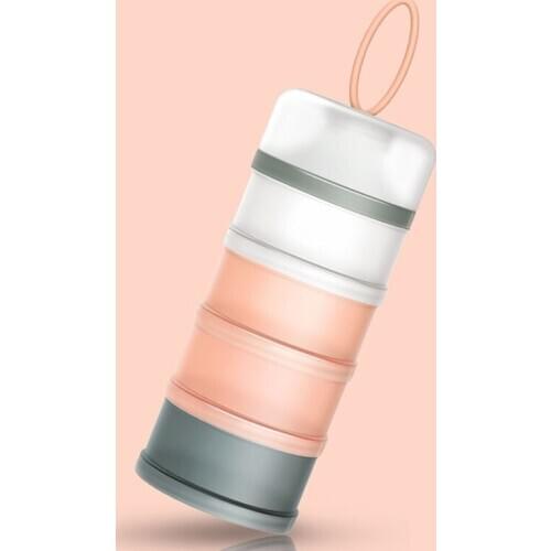 4 layer Fashion Style Portable Baby Food Storage Box Container For Powder Milk Powder Box Toddle Kids Formula Milk Container