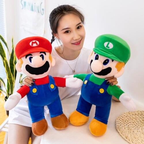 40cm Big Size Cartoon Super A Brother Plush Toys Stand Soft Stuffed Plush Toys Popular Pelucia Dolls For Children Gifts