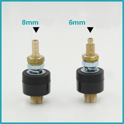 1pcs Argon arc welding machine plasma cutting machine accessories black positive junction M6M8 trachea connector