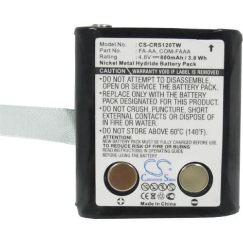 Cameron Sino 800mAh battery for COBRA FRS117 FRS120 FRS225 COM-FAAA FA-AA Two-Way Radio Battery