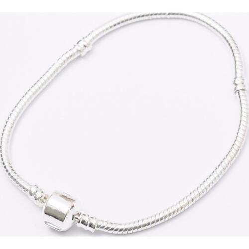 Free shipping! 10pcs Fashion Women European popular silver plated Bracelet charm chain fit European jewelry Bead diy production