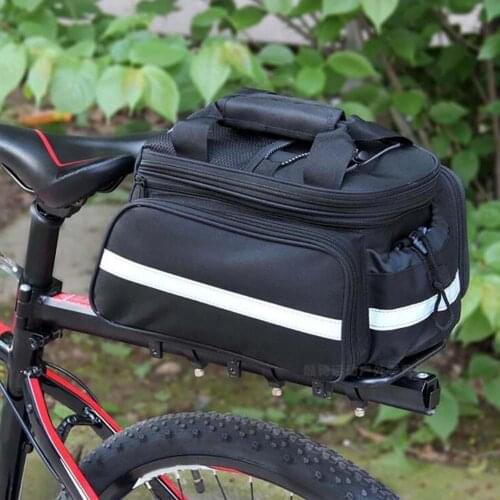 Bicycle riding storage box strap bicycle with side pockets tail bag rear seat rack saddle bag handbag shelf bag camel bag