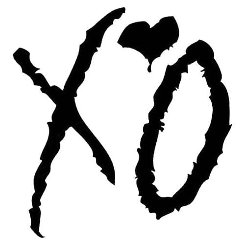 Dawasaru Xo Car Stickers Waterproof Sunscreen Decals Laptop Truck Automobile Motorcycle New Style Accessories PVC,16cm*15cm