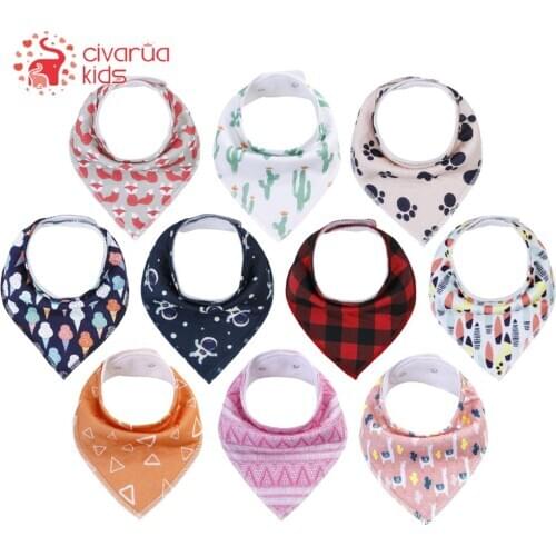 Unisex Baby Bibs for Drooling and Teething 100% Organic Cotton Baby Bandana Drool Bibs Soft and Absorbent Hypoallergenic Bibs