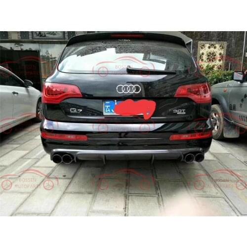 For Audi Q7 carbon fiber rear lip rear chin diffuser body kit auto parts