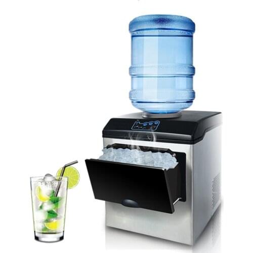 Electric Commercial Ice Maker Machine Portable Counter Automatic Bullet Ice Making Machine Cube Ice Maker