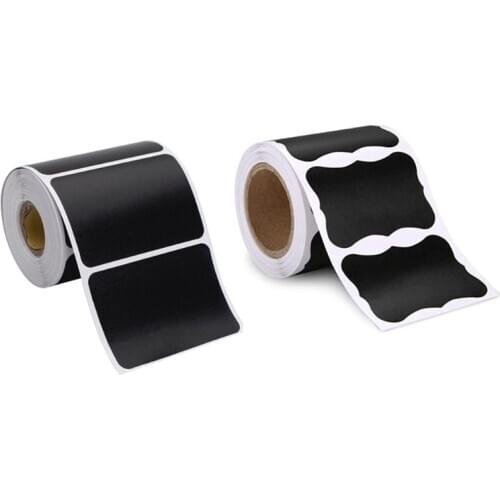 150pcs/roll Blank Chalkboard Labels Removable Sticker for Kitchen Canning Mason Spice Jars Gift Packaging