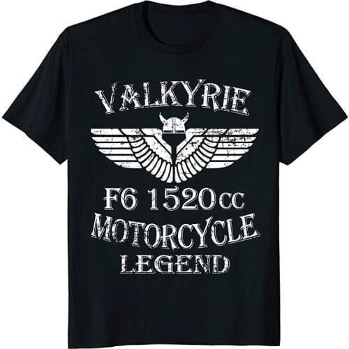 Japanese Classic Motorcycle Motorrad Mens Valkyrie F6 1520Cc Motorcycle Legend T-Shirt 2019 T-Shirt Men 100% Cotton Mens Tee