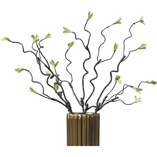 49cm Artificial Branch Willow Bud Dead Branch Fake Plants Dried Flower Faux Rattan Branches Mountain Vines For Home Hotel Decor