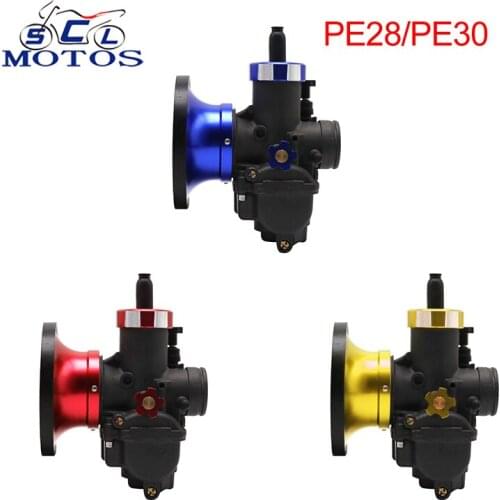Sclmotos-PE28 PE30 Motorcycle Motorbike Carburetor With 50mm Air Filter Cup For 50cc 70cc 80cc 90cc 110cc 125cc ATV Scooter CRF