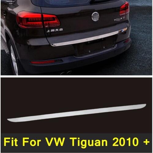 Lapetus Stainless Steel Rear Door Tailgate Trunk Lid Cover Trim Accessories Fit For VW Tiguan 2010 2011 2012 2013 2014 2015