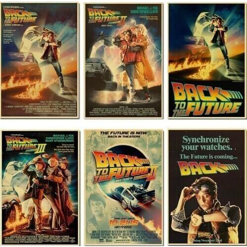 BACK TO FUTURE Retro Poster Vintage poster Wall Decor For Home Bar Cafe antique bar pub coffee wall sticker decoration