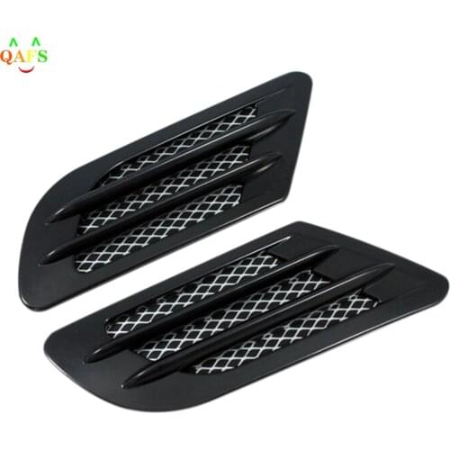 New High Quality 2Pcs/Set Car Side Air Flow Vent for Fender Hole Cover Intake Grille Duct Decoration ABS Plastic Sticker