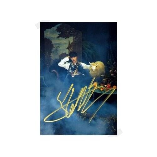 Signed EXO LAY autographed photo K-POP 6 inches free shipping 102017A