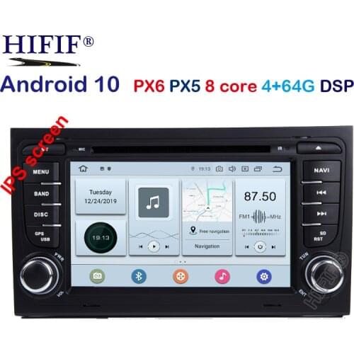 PX6 DSP Android 10 Octa Core CAR GPS For Audi A4 B6 B7 S4 B7 B6 RS4 B7 SEAT Exeo dvd player radio IPS screen WIFI BT CARPLAY PC