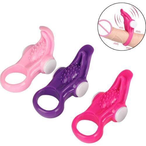 Sex Penis Ring Vibrator Ejaculation Delay Ring Clitoris Stimulate Vibrating Cock Ring Man Chastity Device Adult Sex Toys For Men