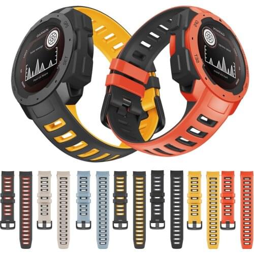 For Garmin Instinct watchband silicone replacement wristband bracelet for Garmin Instinct Tactical/Solar Accessories wrist Strap