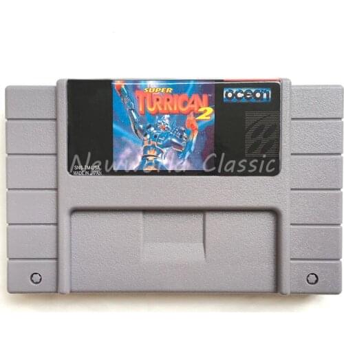 Super Turrican 2 USA Version for 16 bit Gray Video Game Cartridge Card For NTSC Game Player