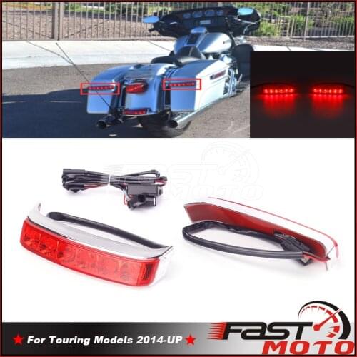 Saddlebag LED Stop Tail Lamp Brake Running Light For Harley Touring Street Road Glide Road King CVO Limited FLHTCU FLHTCUL 14-20