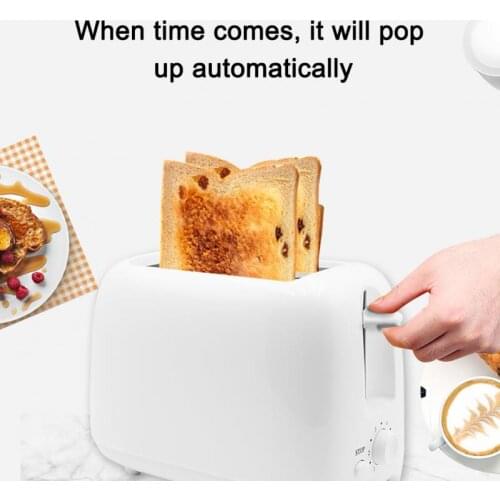 Breakfast Toaster Sandwich Maker Toaster Household Toaster With 2 Slices Slot Automatic Warm Multifunctional Bread Baking Tool