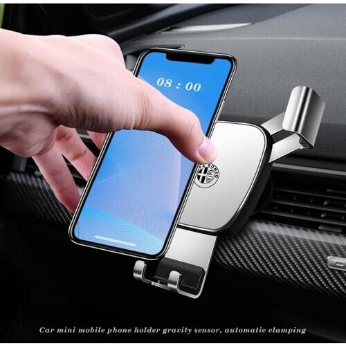 Universal Fashion Car Mobile Phone Holder Air Vent Mount Stand For Alfa Romeo Spider Giulia Giulietta 147 159 4c 8c Mito Stelvio