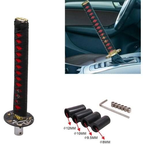 Universal 100MM/150MM/200MM/260MM JDM Katana Samurai Sword Shift Knob Shifter With Adapters Gear Shift knob