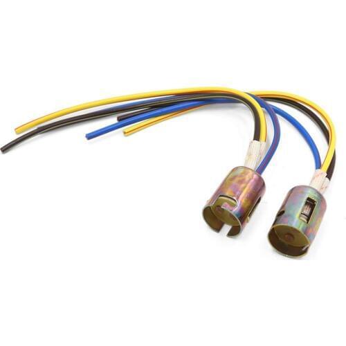 Uxcell 2pcs Turn Signal Light Bulb Wiring Harness Socket Adapter for Car Automobile
