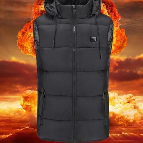 Electric Heated Cycling Vest USB Rechargeable Warm Waistcoat Sports Heating Vest Outdoor Climbing Hiking Skiing Snowboarding