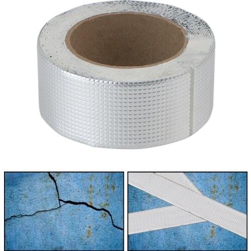 Waterproof Duct Tape Thicken Super Repair Crack Aluminum Foil Adhesive Tape Home Renovation Tools Thicken Butyl Tape 5M