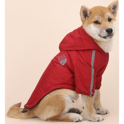 Dog Winter Jacket And Coat With Hood Polar fleece Inside Clothes For Small Medium Dogs Thick Warm French Bulldog Clothes