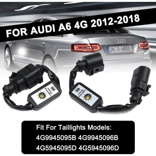 For Audi A6 4G 2012-2018 2Pcs Dynamic Turn Signal Indicator LED Taillight Left&Right Taillight Add-on Module Cable Wire Harness
