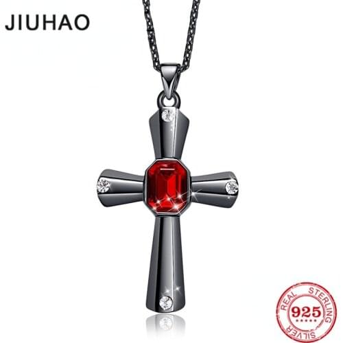 2021 Cross Necklace for Women Men Vintage Cross Guardian Necklace Pendant Necklace High Quality Crystals Pendant Chain Necklace