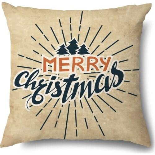 Artinlive New Fashion 45x45cm Pillowcases Pillow Cases Christmas Print Decorative Sofa Cushion Cover Home Decoration