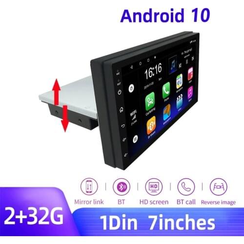 2G32G 7 Inch 1Din Android Car Radio Adjustable Touch Screen Car Stereo Multimedia Radio Player GPS Navigation carplay
