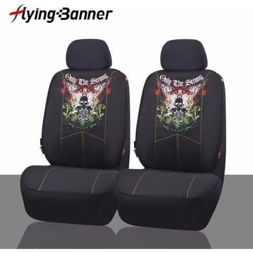 2017 Fashion Pattern 2 Front Seat Covers Car Seat Cover Universal For Crossovers Sedans Auto Interior Accessories For Car Care
