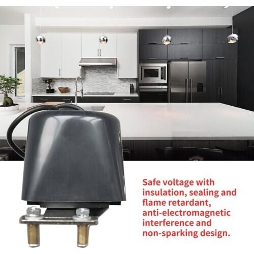 DC8V-DC16V Automatic Manipulator Shut Off Valve For Alarm Shutoff Gas Water Pipeline Security Device For Kitchen & Bathroom